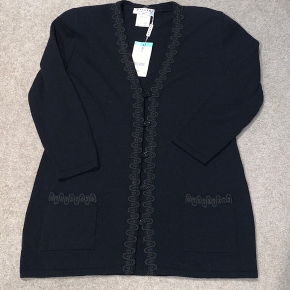 JAEGER Sweaters - NWT, JAEGER of Italy Vintage Embellished Cardigan